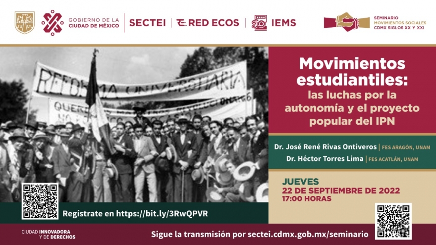 Seminario "Movimientos Sociales CDMX Siglos XX y XXI"