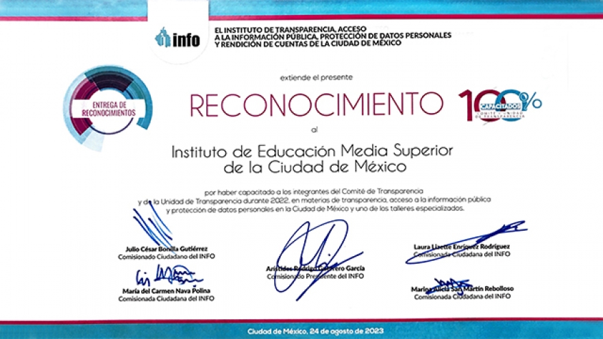 Recibe IEMS el Reconocimiento “100% Capacitado” 2023