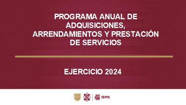 Procedimientos de Contratación programados 2024
